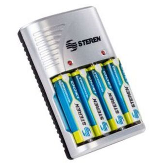 El Bodegón Cargador de baterías steren para aa, aaa y 9v nicd nimh crg 020 oferta