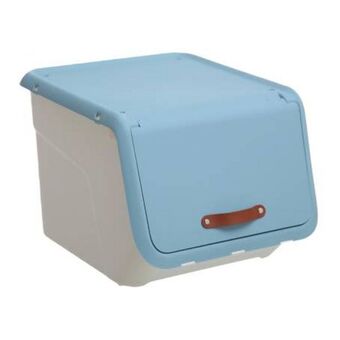 Caja con puerta citylife azul