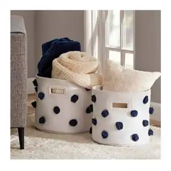 Sam's Club Pack de cestos de ropa member's mark pompones azul oferta