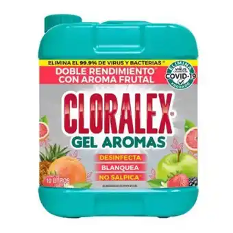 Blanqueador líquido cloralex gel aromas frutal 10 l
