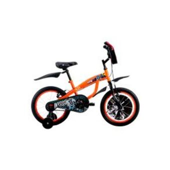 Bicicleta veloci lithium rodada 16 naranja infantil