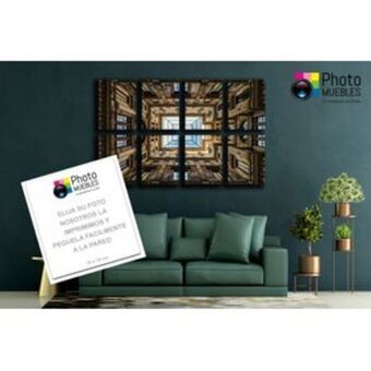 El Bodegón Photomosaico impreso en aluminio chromaluxe tamaño 30x40cm, soporte adhesivo para colgar con efecto flotante oferta