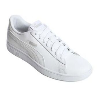 Tenis casual unisex puma smash v2 l blanco 365215-07