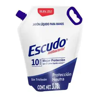 Sam's Club Jabón líquido para manos escudo 3.78 l oferta