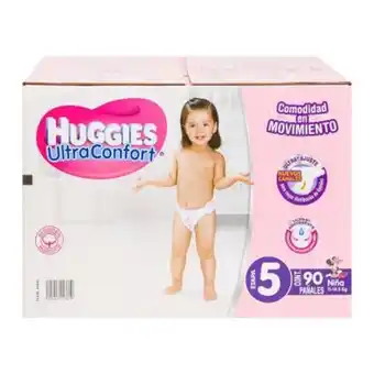 Sam's Club Pañales etapa 5 huggies ultraconfort niña 90 pzas oferta