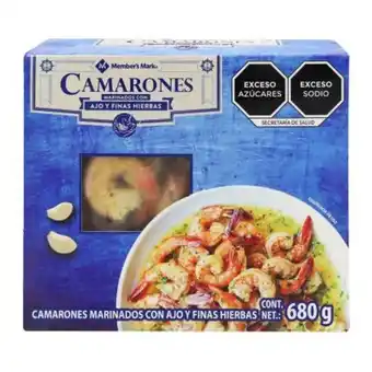Sam's Club Camarones marinados member's mark con ajo y finas hierbas 680 gr oferta