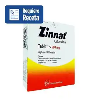 Sam's Club Zinnat 500 mg con 10 tabletas oferta