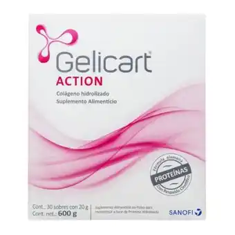Suplemento alimenticio gelicart action 30 sobres de 20 g