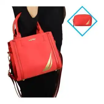 Sam's Club Bolsa mini tote con cosmetiquera nautica roja oferta