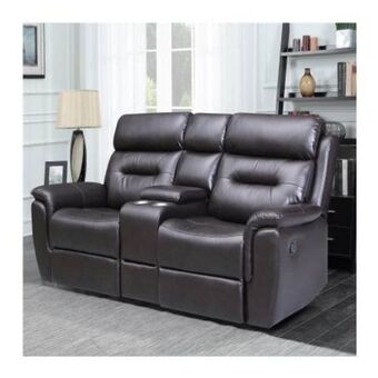 Sam's Club Loveseat reclinable member's mark blackberry con consola y usb oferta