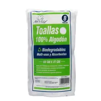 Toallas art 'n chef multi-usos 8 pzas
