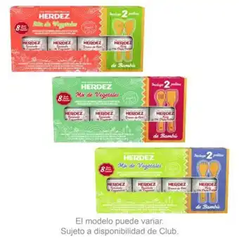 Mix de vegetales herdez 8 pzas de 220 g + 2 palitas de bambú