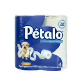 Pétalo papel higiénico ultra resistente, 4 piezas