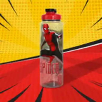 Botella de plástico para agua, diseño de spiderman, 900 ml