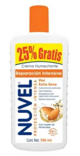 Crema corporal nuvel reparación intensiva, 750 ml