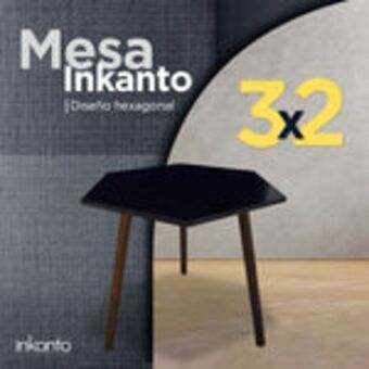 Waldos Mesa inkanto hexagonal negra ¡3x2! oferta