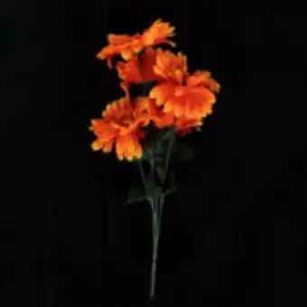 Gerbera artificial naranja, planta artificial