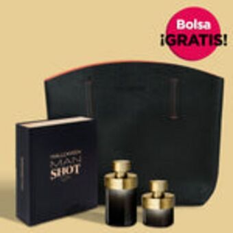 Set fragancia halloween shot man, perfume para caballero, 2 piezas + ¡bolsa halloween gratis!