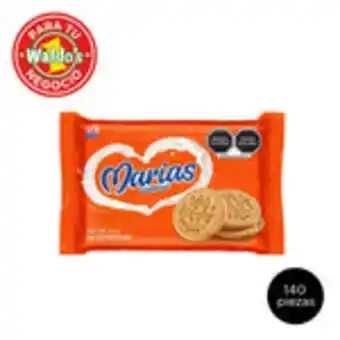 Galletas maría por mayoreo, 140 piezas de 510 g c/u
