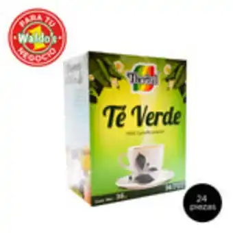Waldos Therbal green tea, té verde, 24 cajas con 36 g c/u oferta