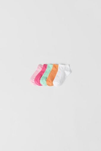 ZARA Kids/ pack cinco calcetines lisos colores oferta