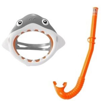 Chapur Juego de visor y tubo snorkel shark infantil 3 a 8 años oferta
