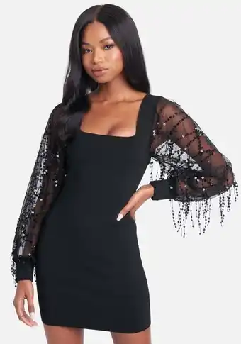 Bebe Puff sleeve sweater dress oferta