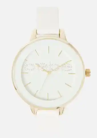 White dial bebe logo watch