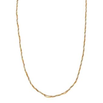 Nacional Monte de Piedad Gargantilla diseño italiano en oro tres tonos 14 kilates. oferta