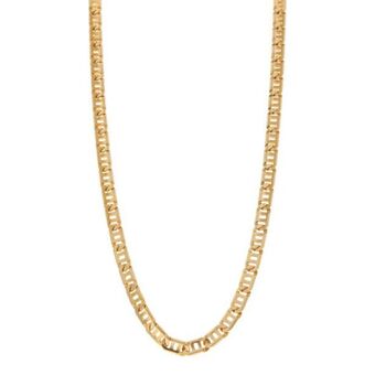 Nacional Monte de Piedad Collar eslabón nudo marino en oro amarillo 14 kilates. oferta
