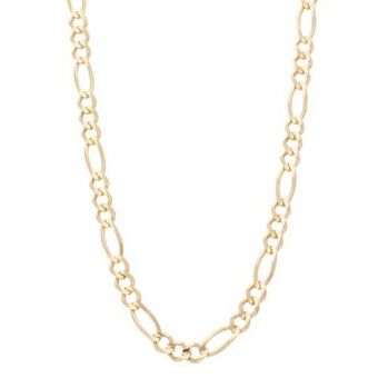 Nacional Monte de Piedad Collar de tres eslabones por uno en oro amarillo 14 kilates. oferta