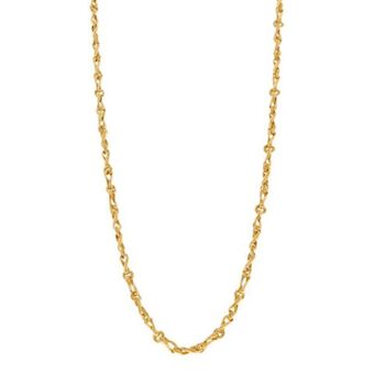 Nacional Monte de Piedad Collar eslabón encontrado en oro amarillo 18 kilates. oferta
