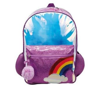 Mochila escolar travel republic trmet01mo morado