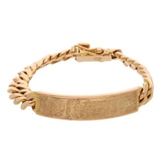 Nacional Monte de Piedad Esclava eslabón barbado en oro rosa 18 kilates. oferta