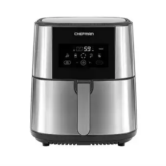 Freidora de aire chefman rj38-sqss-8t acero