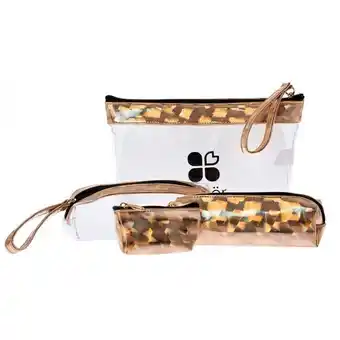 Set 4 cosmetiquera lover oro 9494-1