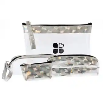 Set 4 cosmetiquera lover plata 9494-2
