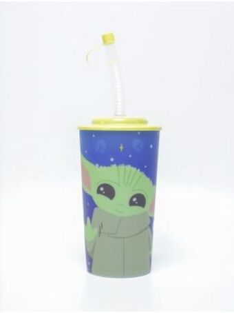 Modatelas Vaso lenticular con popote disney oferta