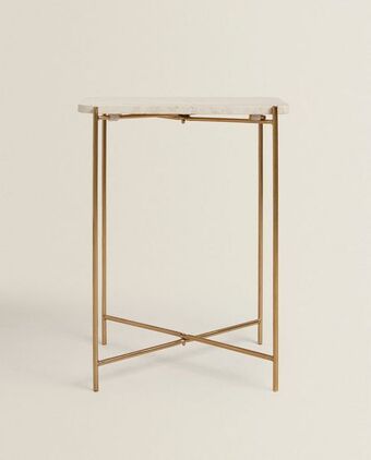 ZARA HOME Mesa auxiliar de mármol oferta