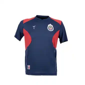 Tienda Chivas Playera estadio combinada roja y azul niño oferta