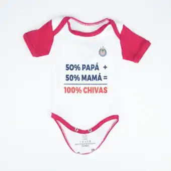 Pañalero 100% chivas blanco con rosa niña