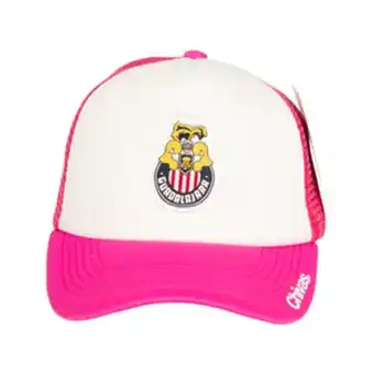 Tienda Chivas Gorra malla bordada escudo chivas retro rosa oferta