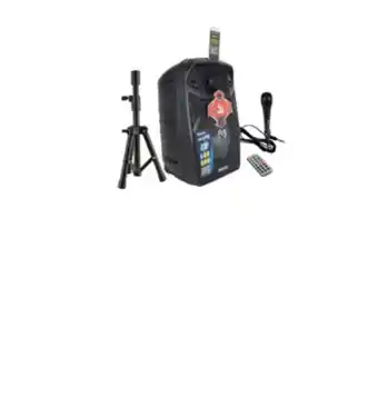 Bocina amplificada master ma-15.1kb c7 tripie y microfono 15"