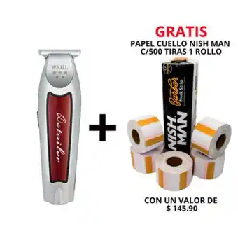 Probell Wahl detailer cordless 8171+rollo de papel oferta