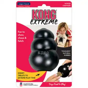 Kong panal de caucho extreme negro para perro