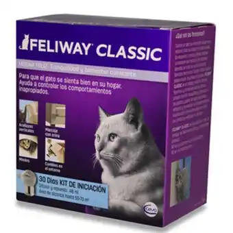Feliway classic set difusor y repuesto con efecto calmante para gato, 48 ml