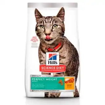 Petco Hill's science diet perfect weight alimento seco para gato adulto reducción de peso receta pollo, 6.8 kg oferta