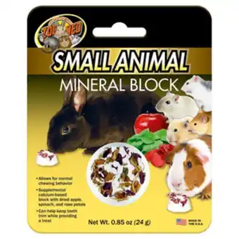 Zoo med small animal mineral block hueso de jibia para roedores, 24 g