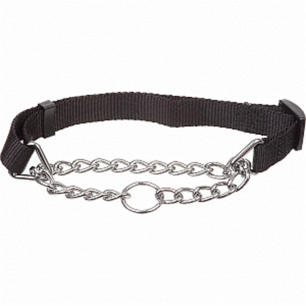 Petco Petco collar de adiestramiento tipo martingale híbrido nylon/cadena, mediano oferta
