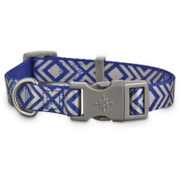 Petco Good2go collar reflejante azul diseño diamante con broche gris para perro, grande/x-grande oferta